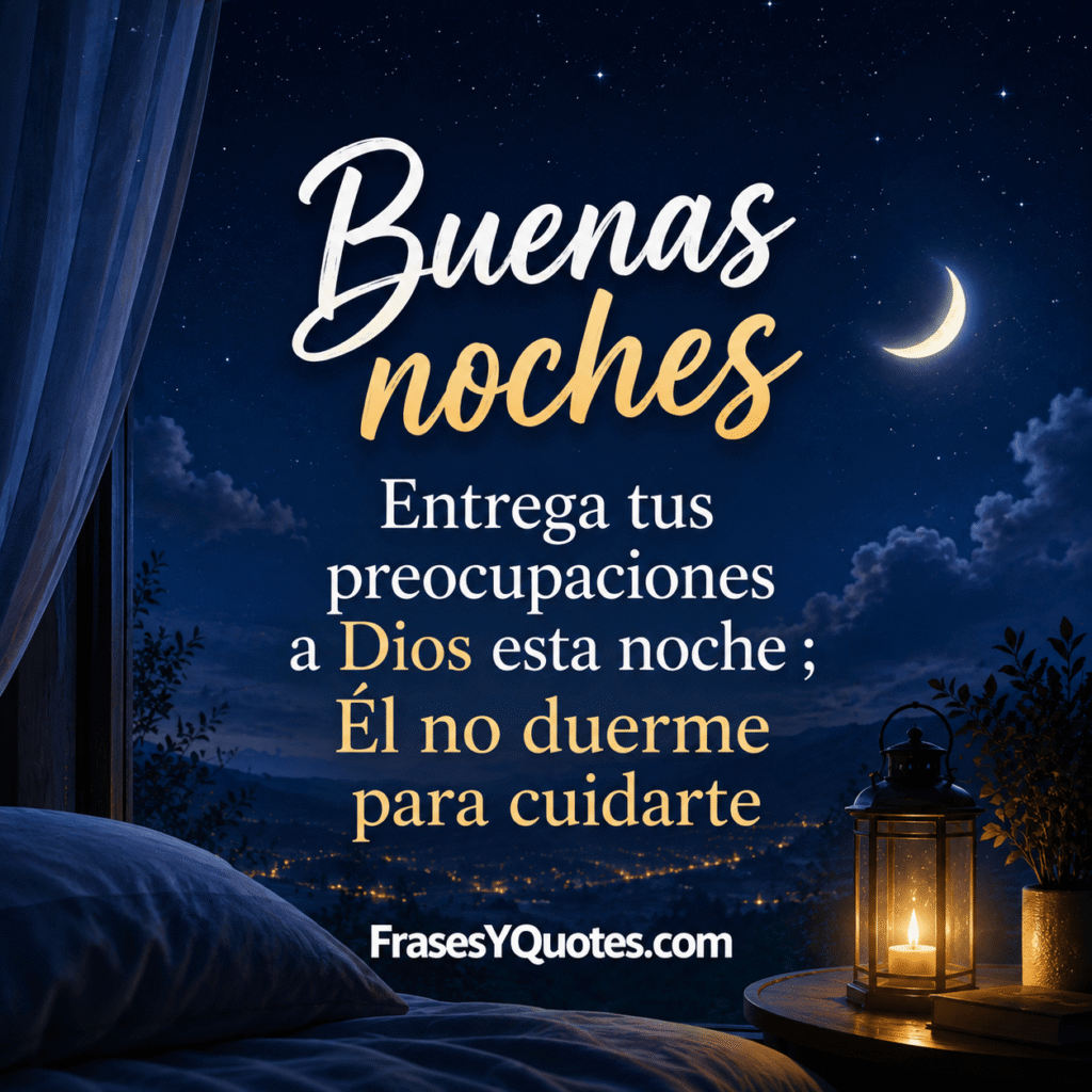 frases cristianas de buenas noches